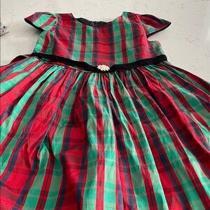 Plaid Kids Formal Dress - Red and Green, size 7
